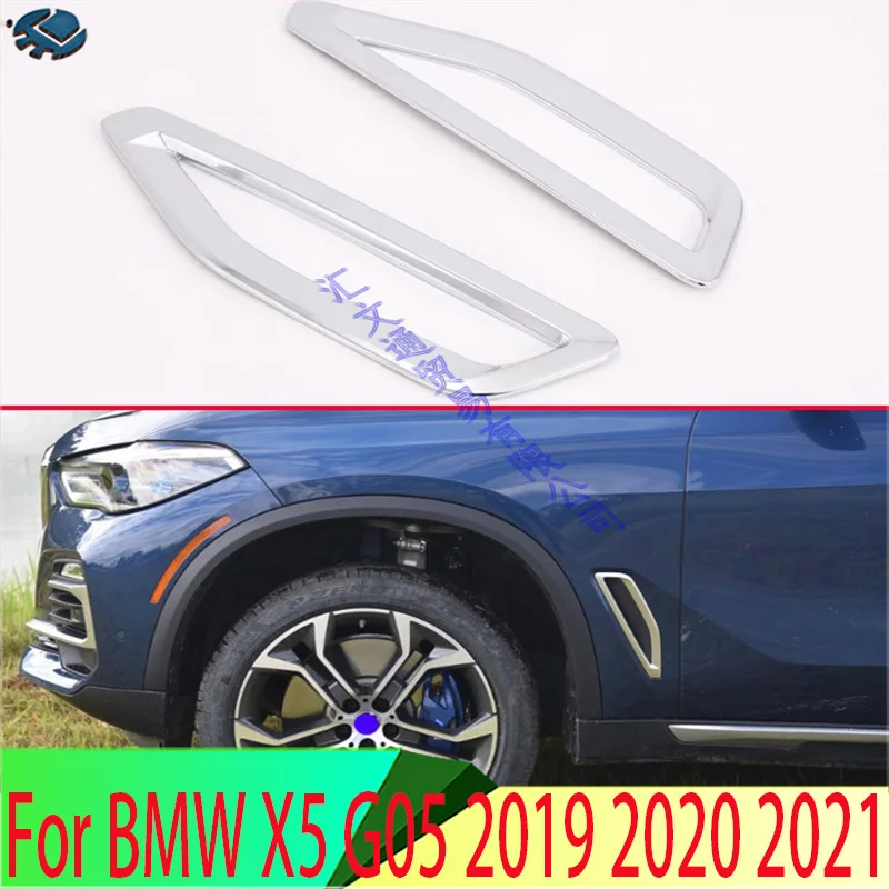 For BMW X5 G05 2019 2020 2021 Car Styling Air Flow Fender ABS Side Wing Intake Vent Covers