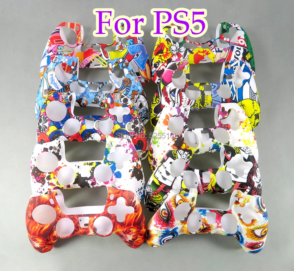 

40pcs For PS5 Soft Silicone Gel Rubber Case Cover For SONY Playstation 5 For PS5 Controller Protection Case For PS5 Gamepad