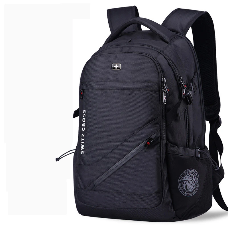 Mochila – sac à dos suisse anti-vol pour hommes et femmes, avec USB, pour ordinateur portable, voyage, école, Business, étanche, 17 pouces, 15.6