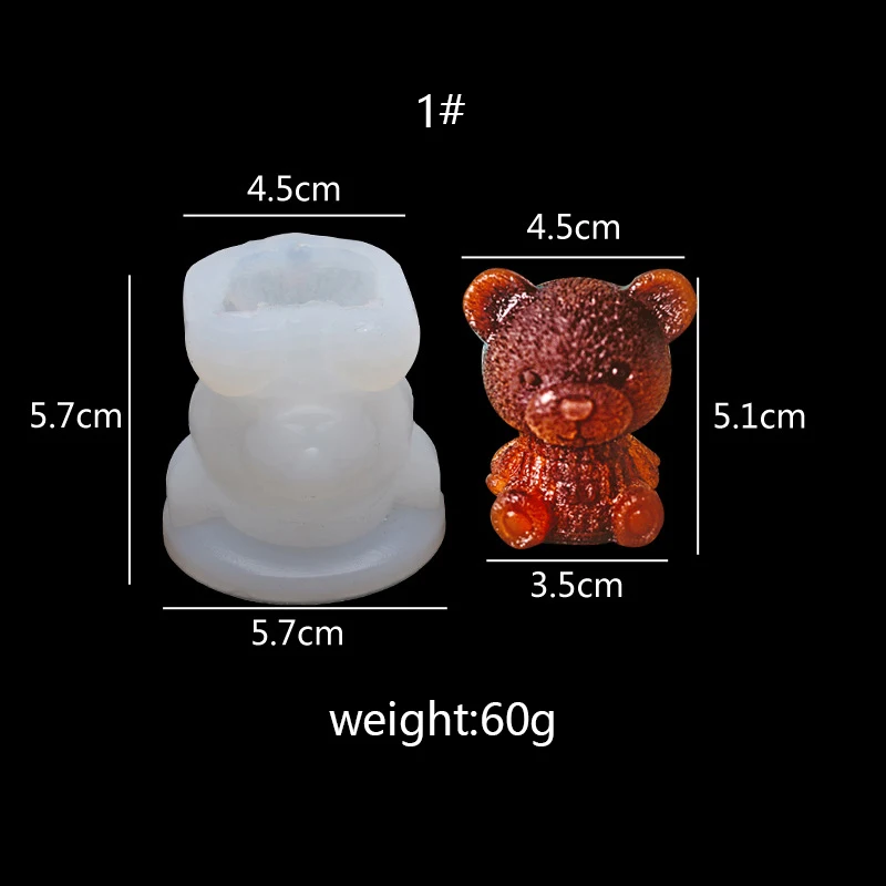 Miś lodu formy silikonowe pies formy czekoladowe kot kreskówkowy urządzenie do wyrobu cukierków