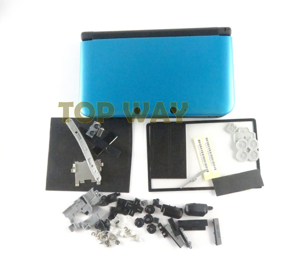 1set Full Set Case Shell Housing Cover For Nintend 3DS XL LL High Quality with button rubber parts Housing Shell Case