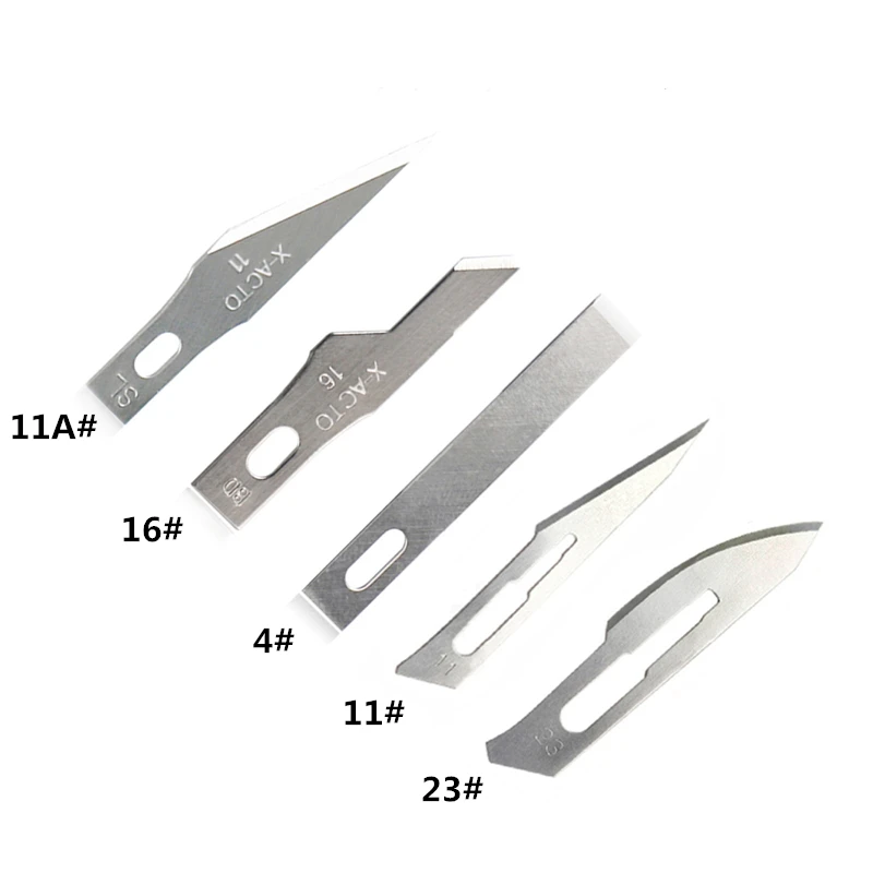 10 Pcs Of Blades High-carbon Steel Engraving Knife Blades Wood Carving Engraving Tools PCB Repair Hobby DIY Blade Cutter Tool