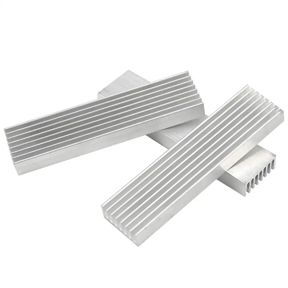 30PCS 100x25x10mm Radiator Aluminum Heatsink Extruded Heat Sink for LED Electronic Heat Dissipation Cooling Cooler