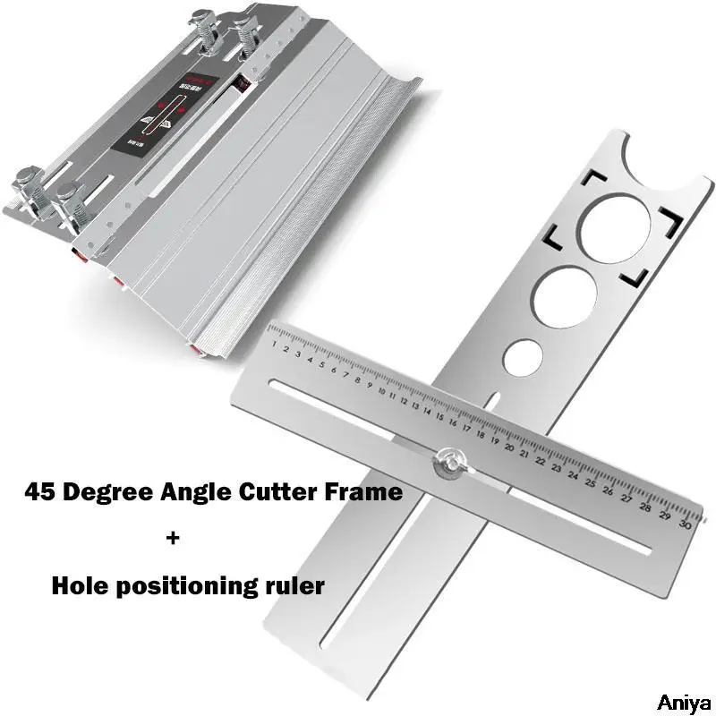 45 Degree Angle Cutter Frame Set Bevel Cutter Auxiliary Tool For Tile Cutting Exposed Angle Outside Construction Cutting Tools