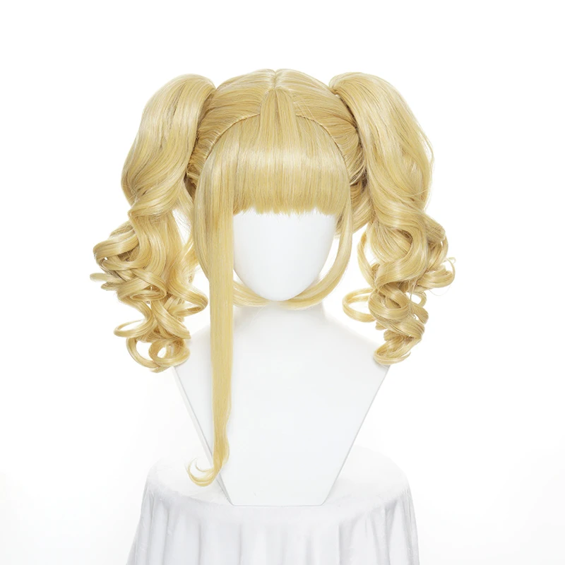 Black Butler Kuroshitsuji Wig Elizabeth Midford Cosplay Hair Long Curly Ponytails Comiket Halloween Synthetic Hair + Wig Cap