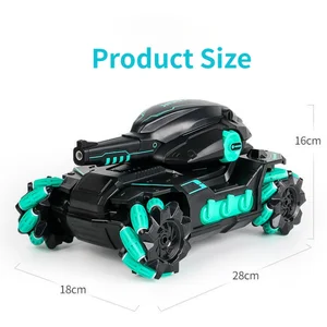 Big RC Tanque Truck Truck, 4WD Radio-controlled car, competitive battle, electrical gesture, buggy off-road 10 Main Sales Remote Control Tank - №8