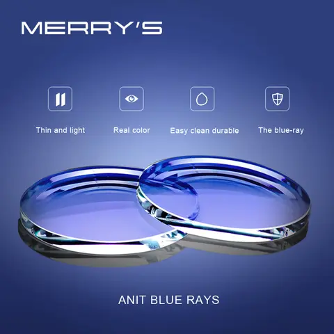 Blue Light Blocking Prescription Lenses for Myopia MERRY'S