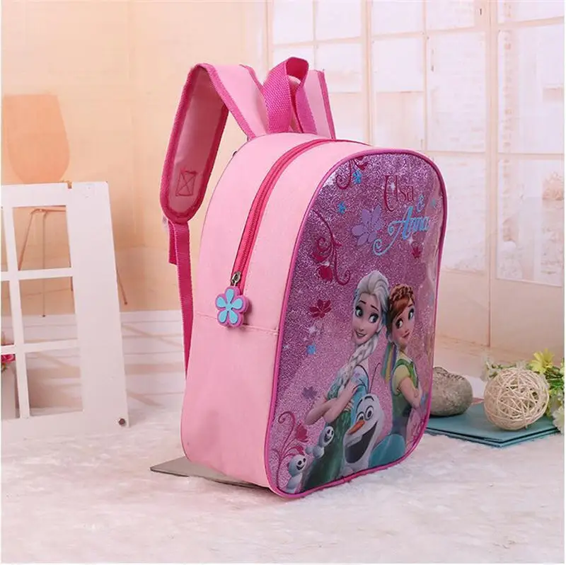 Cartoon princess children backpack kindergarten bag Frozen girl boy cars bag for school student storage book