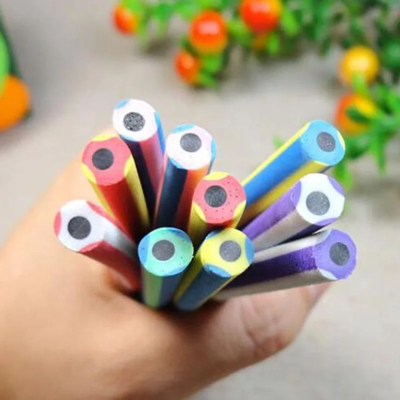 5 Pcs Cute Stationery Colorful Magic Bendy Flexible Soft Pencil with Eraser Magic Stationery School Supplies for Kids Office Use