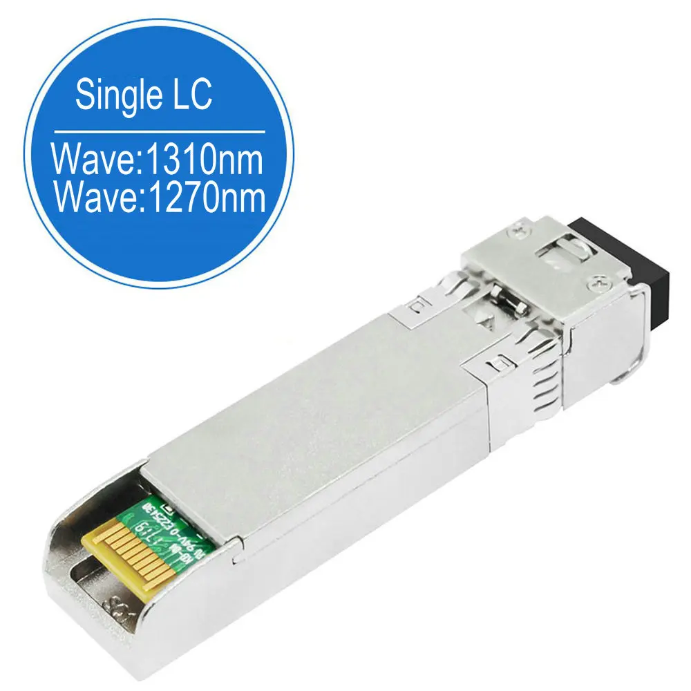 For Enterasy, 1 Pair SFP-10G-BX20-U/SFP-10G-BX20-D 20KM BiDi WDM 10GBase SFP+ Module