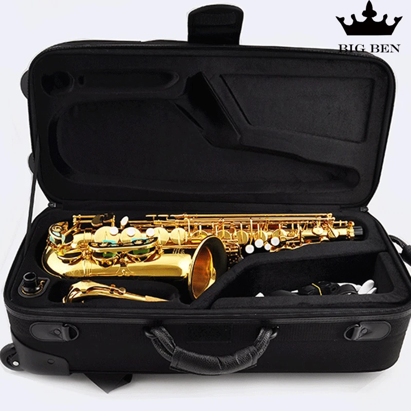 Alto Saxophone Case Tenor Saxophone Bag With Skate Wheels Trolley Bb Saxophone Box Eb Alto Sax Bags Saxophone Backpack Hard Case