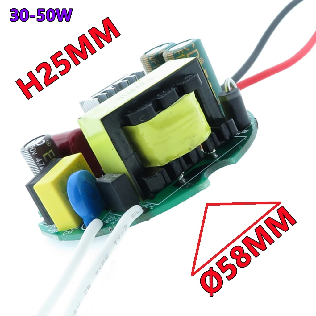 Corn Lamp 10W 15W 24W 30W 42W 50W 60W 70W 80W Round  LED Driver Adapter 300mA 500mA 700mA 900mA 1.2A 1.5A 1.8A 2.4A Power Supply