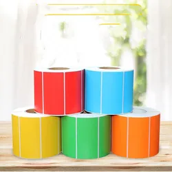 Colorful  Blank Thermal Transfer Labels Printer Paper Shipping Adhesive Stickers Office School Supplies