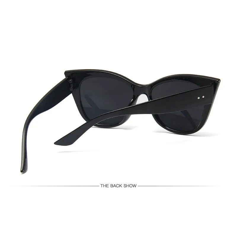 OIMG-gafas de sol con forma de ojo de gato para mujer, anteojos de sol femeninos de gran tamaño con degradado, de diseñador de lujo, UV400