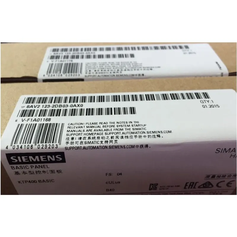 Nuovo e originale 6AV2123-2DB03-0AX0 HMI KTP400 Touch screen base da 4 pollici con porta PROFINET 6AV2 123-2DB03-0AX0