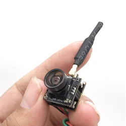 EWRF Mini VTX-Cam 5.8G 48CH 100mW transmitter with CMOS 170 Degree 800TVL 4:3 AIO FPV camera For RC FPV racing drone