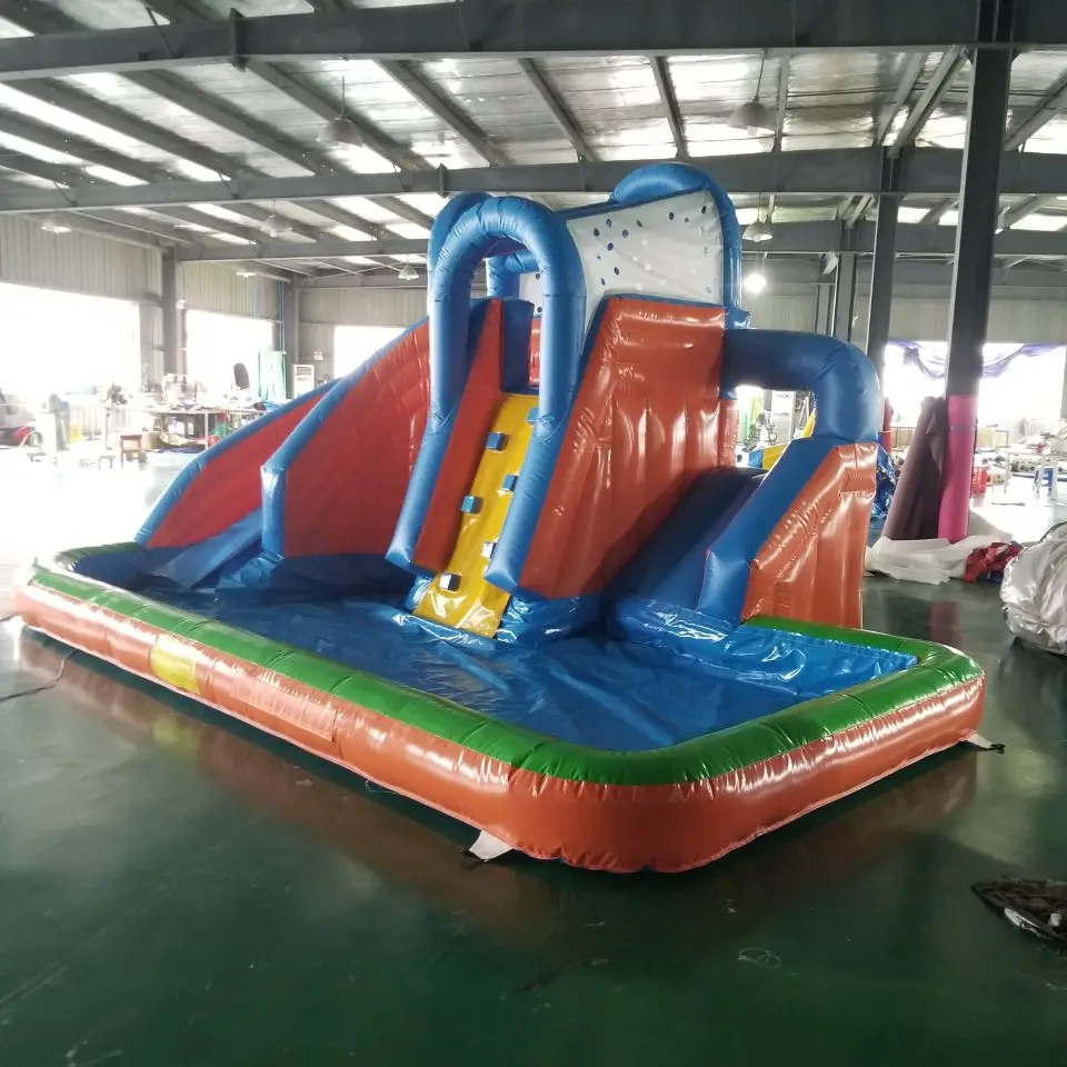 Customized PVC inflatable slide inflatable water slide with pool Inflatable Bouncy