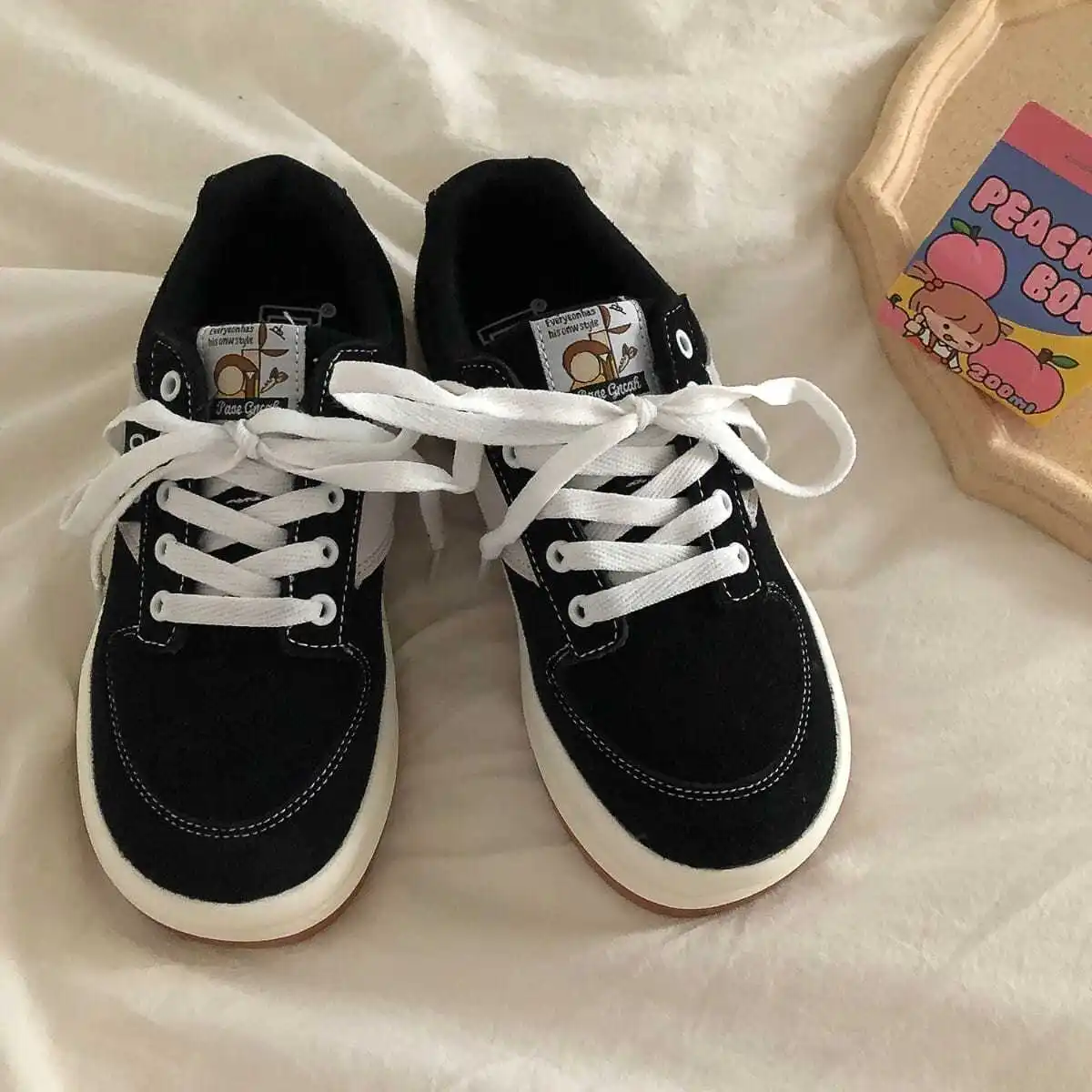 Women's Sports Shoes 2021 New Sports Shoes Lolita Kawaii Retro Shoes Round Head Leisure Platform Spring Autumn Girls' Boots