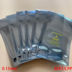 22*24cm 22x24cm 21*30cm 21x30cm Disk AL Foil APET CPP Open Top Translucent Attention Printed ESD Anti Static Pouch Storage Bag