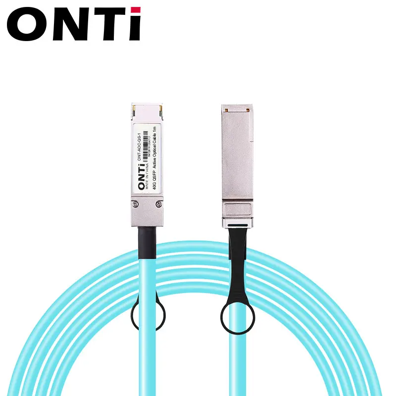 ONTi 40G AOC Бесплатная доставка! Активный оптический кабель 1-100 м QSFP + к QSFP + MPO мм SFP модуль OM3