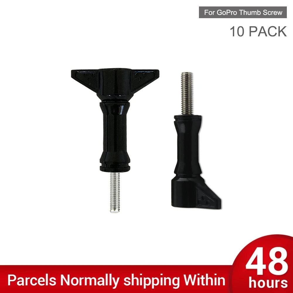 10 PACK Long Thumb Screw Monopod Tripod Mount for GoPro Hero 10 9 8 7 6 5 4 Yi 4K Sjcam Eken Go Pro Action Camera Accessories