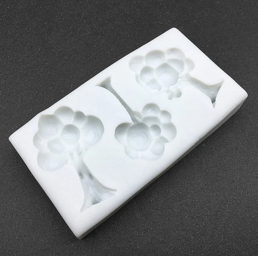 Tree Silicone Mold Fondant Chocolate Sugarcraft Mold Cake Decorating Tools Baking Accessories