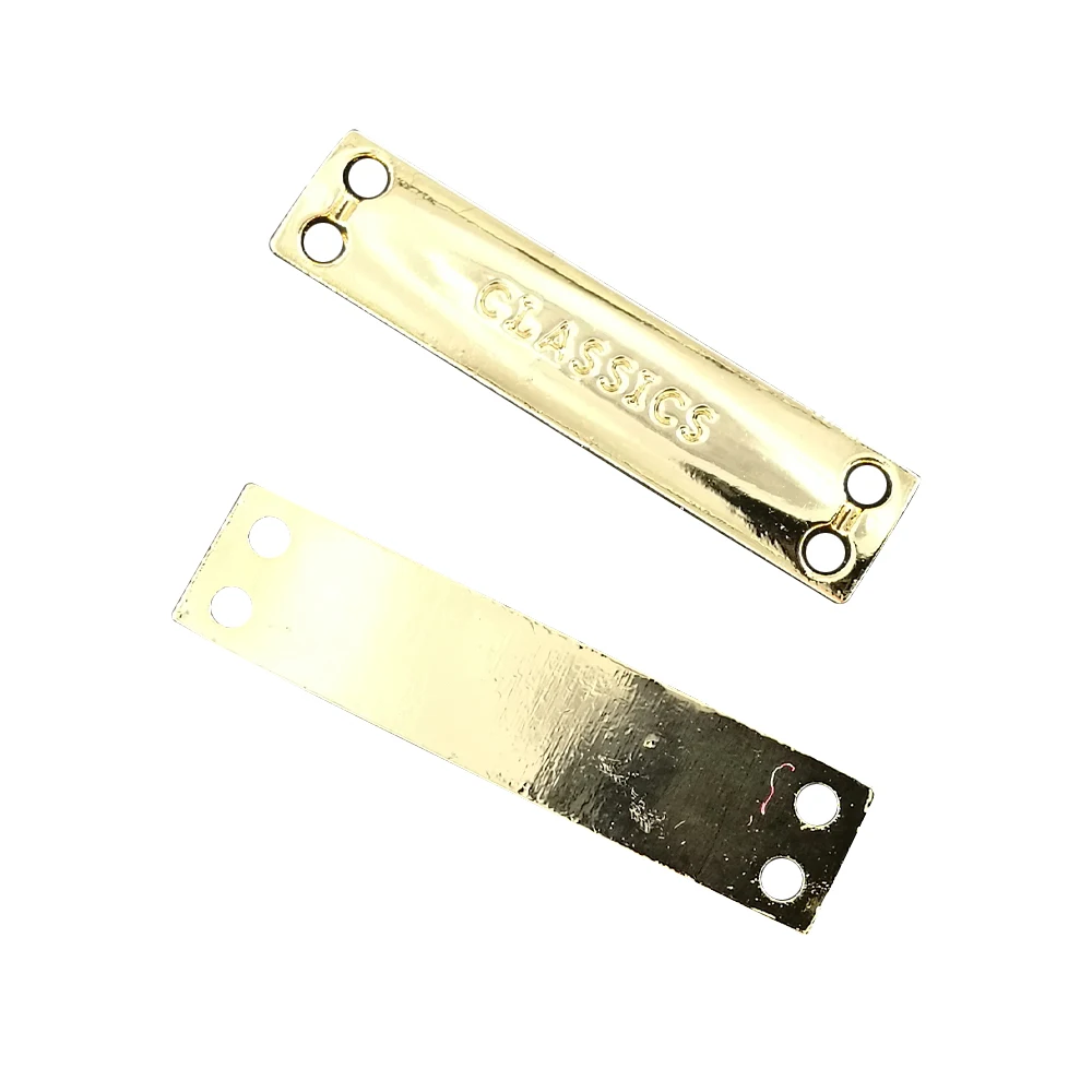 

10Pcs/Lot Classics Handmade Metal Labels For Clothing Hand Made Clothes Metal Tag For Shoes Custom Metal Logo Label For Bag