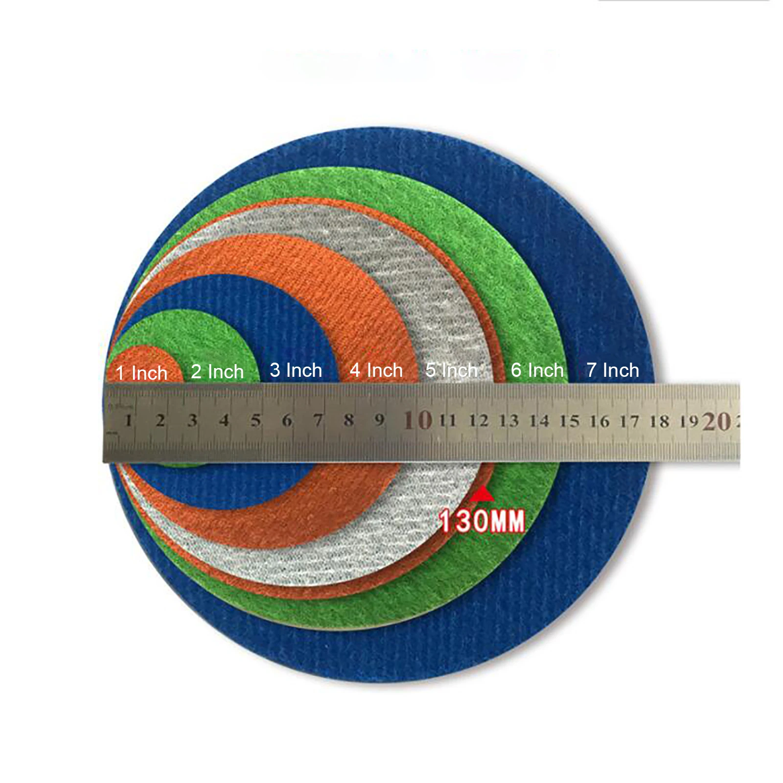 10 pz/lotto 1 " - 8" floccaggio impermeabile levigatura dischi 25 - 200mm carta vetrata autoadesiva 800 ~ 10000 grana per lucidatura bagnata/asciutta