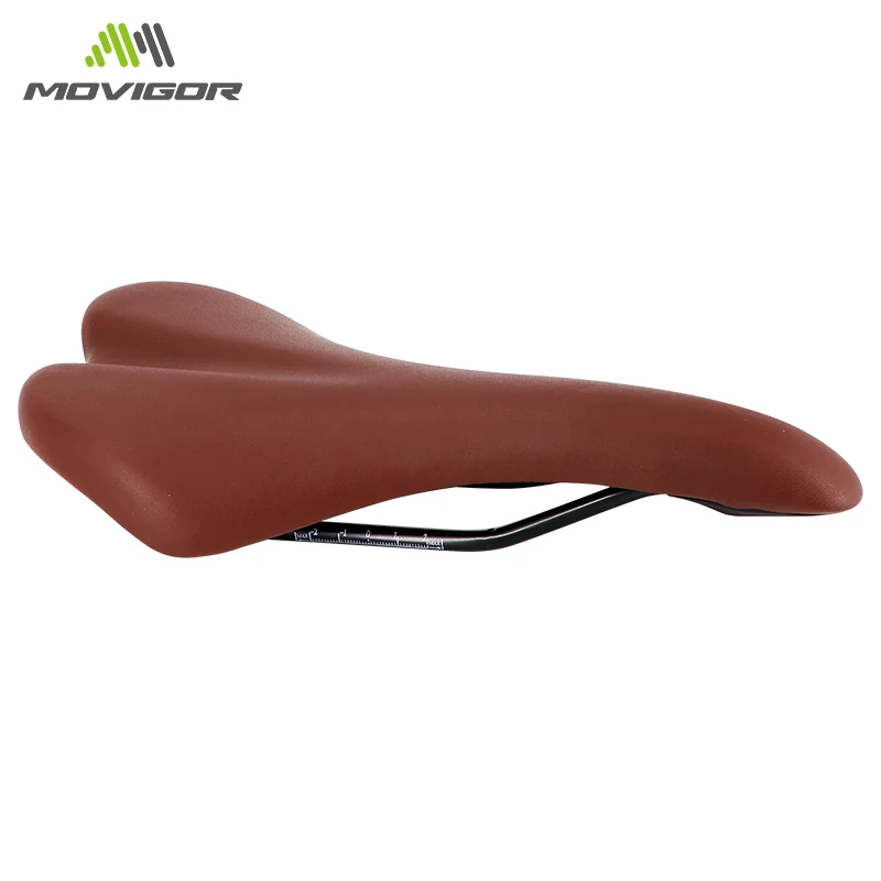 

MOVIGOR Bicycle Leather Saddle Road MTB Bike Front Seat non-slip Comfortable Breathable Riding Saddle Mountain Cycling Parts