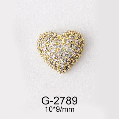 10 stks/partij Diamant Cirkel Liefde Zirkoon Kristallen Legering Steentjes Sieraden Nail Art Decoraties Nagels Accessoires Charms Supplies