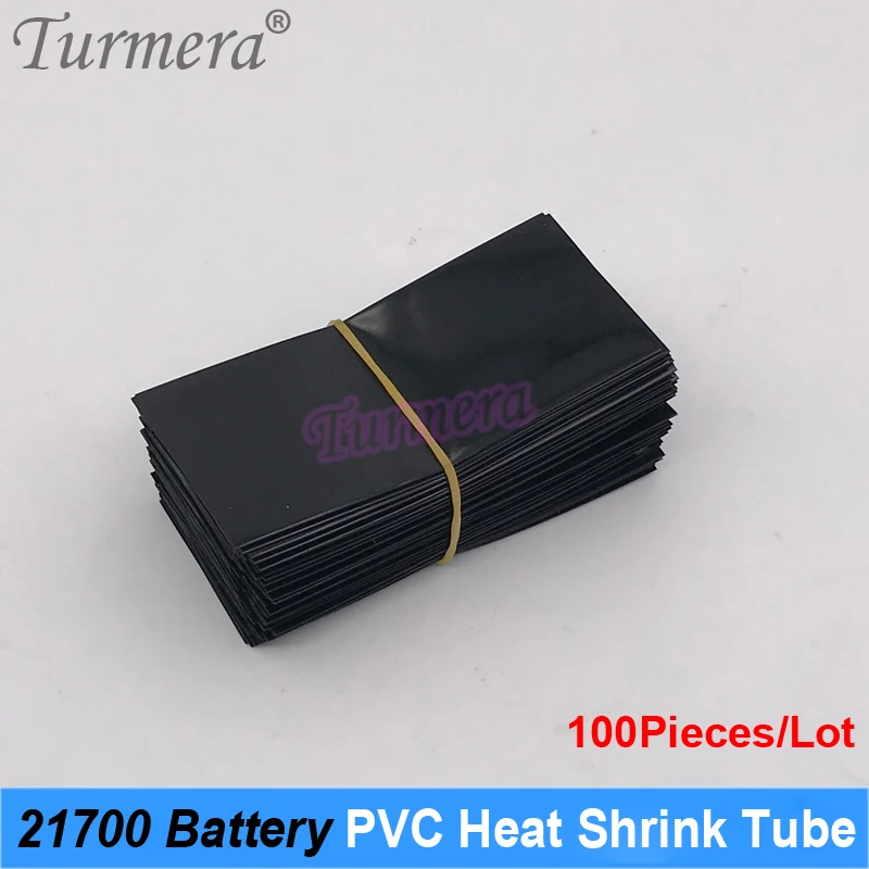 Turmera 100 Miếng 21700 Pin Nhựa PVC Nhiệt Ống Bọc 35*78Mm Cho Đèn Pin Hoặc Điện 21700 pin Lithium Sử Dụng