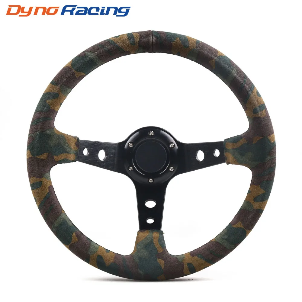 Racing Steering Wheel Camouflage Suede Camo Steering Wheel Depth 92mm Diameter 350mm BX101942