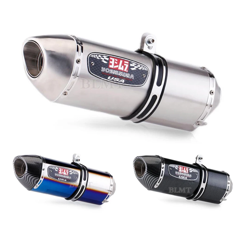 38 51mm Universal Motorcycle Yoshimura R77 Exhaust Pipe Escape  Muffler For Ninja 400 Z900 cbr500 Ninja650 R1 R3 R77