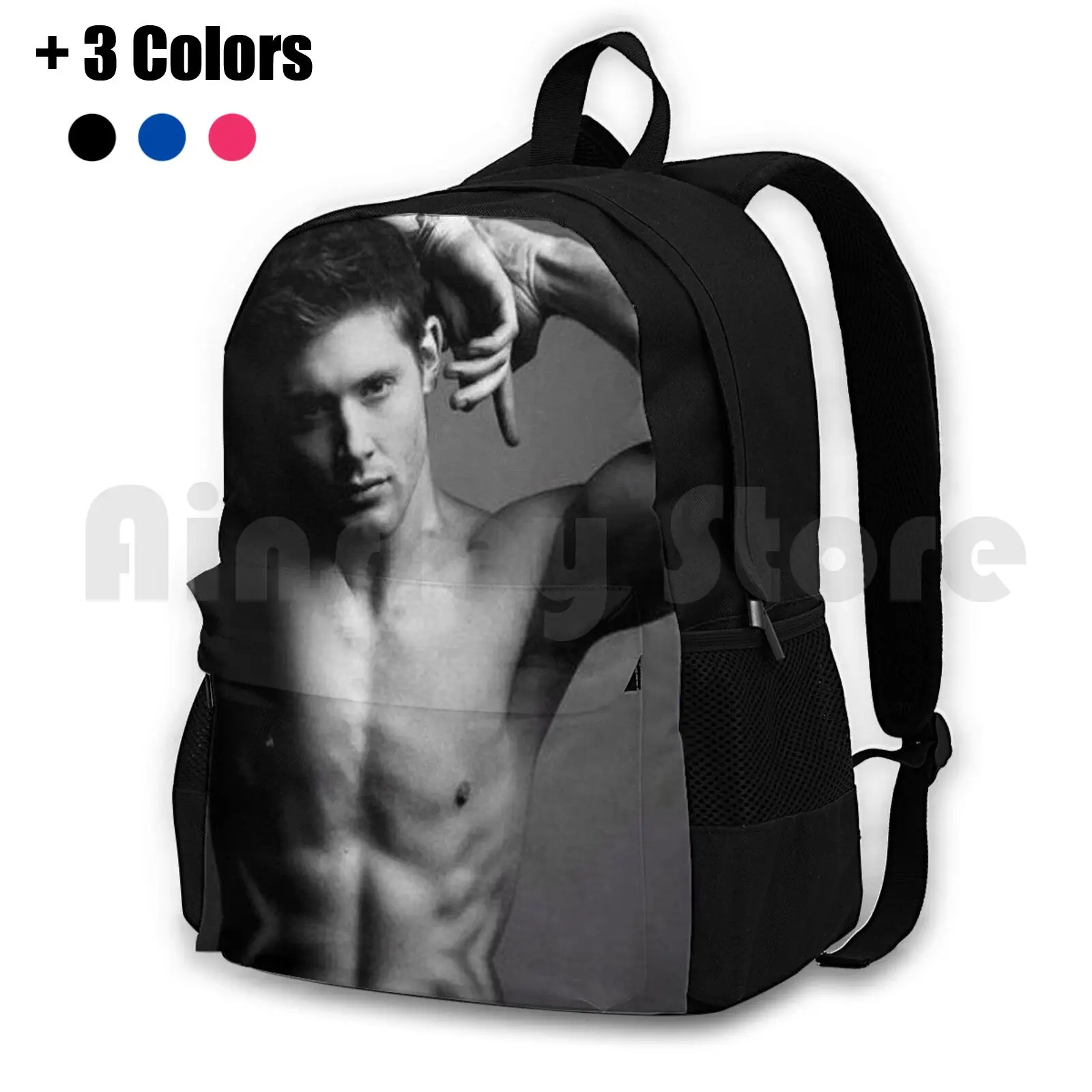 Jensen Ackles Shirtless Outdoor Hiking Backpack Riding Climbing Sports Bag Jensen Ackles Jensen Ackles Hot Jensen Ackles