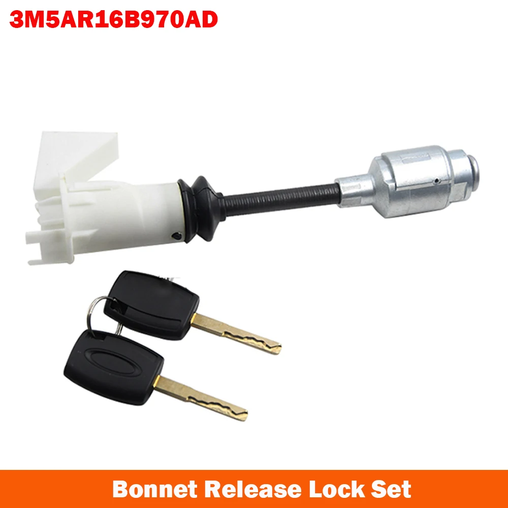 4556337 3M5AR16B970AD Short Type Bonnet Release Lock Repair Kit For Ford Focus C-Max 2003-2007