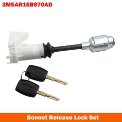 4556337 3M5AR16B970AD Short Type Bonnet Release Lock Repair Kit For Ford Focus C-Max 2003-2007