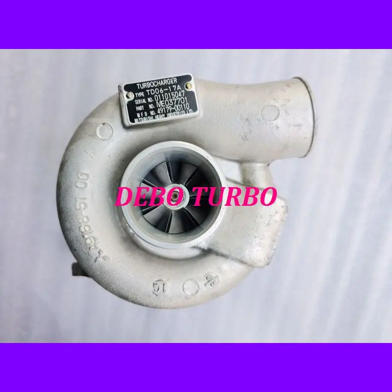 NEW GENUINE MITSUBISH*I TD06-17A 49179-00110 ME037701 Turbo Turbocharger for CAT*O 800-5 Excavator,6D31T