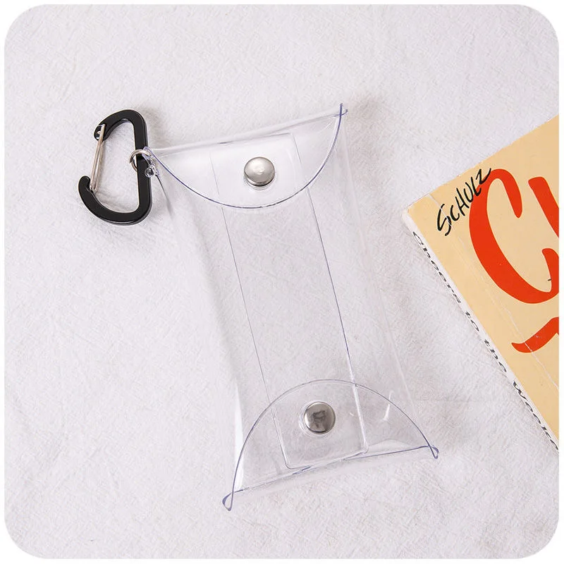 

Transparent Keychain Bags Blind Box Show Bag 14*8 cm Plastic PVC Button Pouches Containers Figure Garage Kit Collection Display