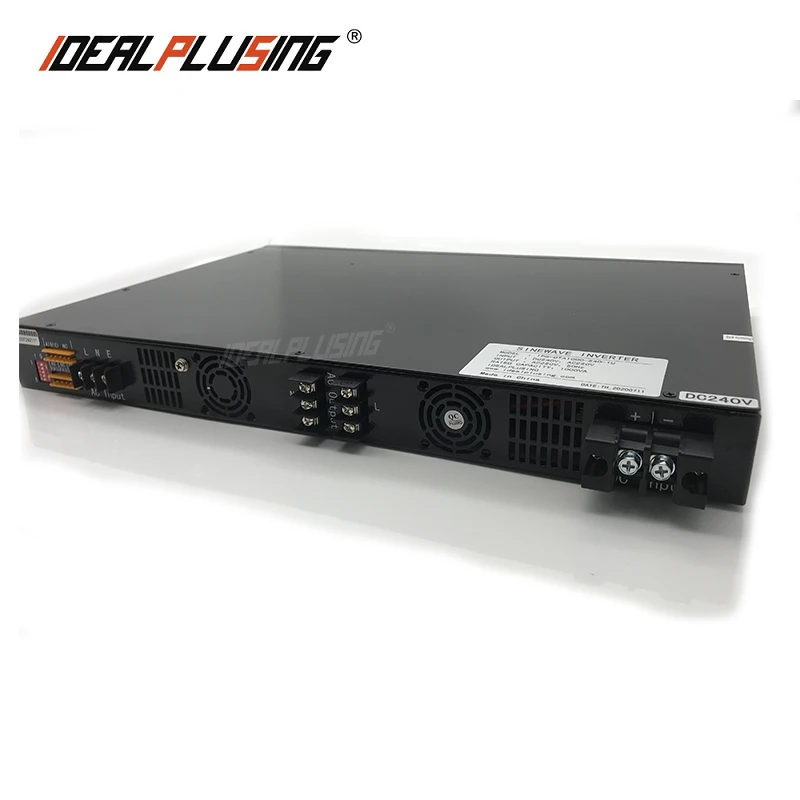 Factory customized LCD display 19-inch rack 1U 800w inverter 48v to 120ac pure sine wave With strong load connecting ability