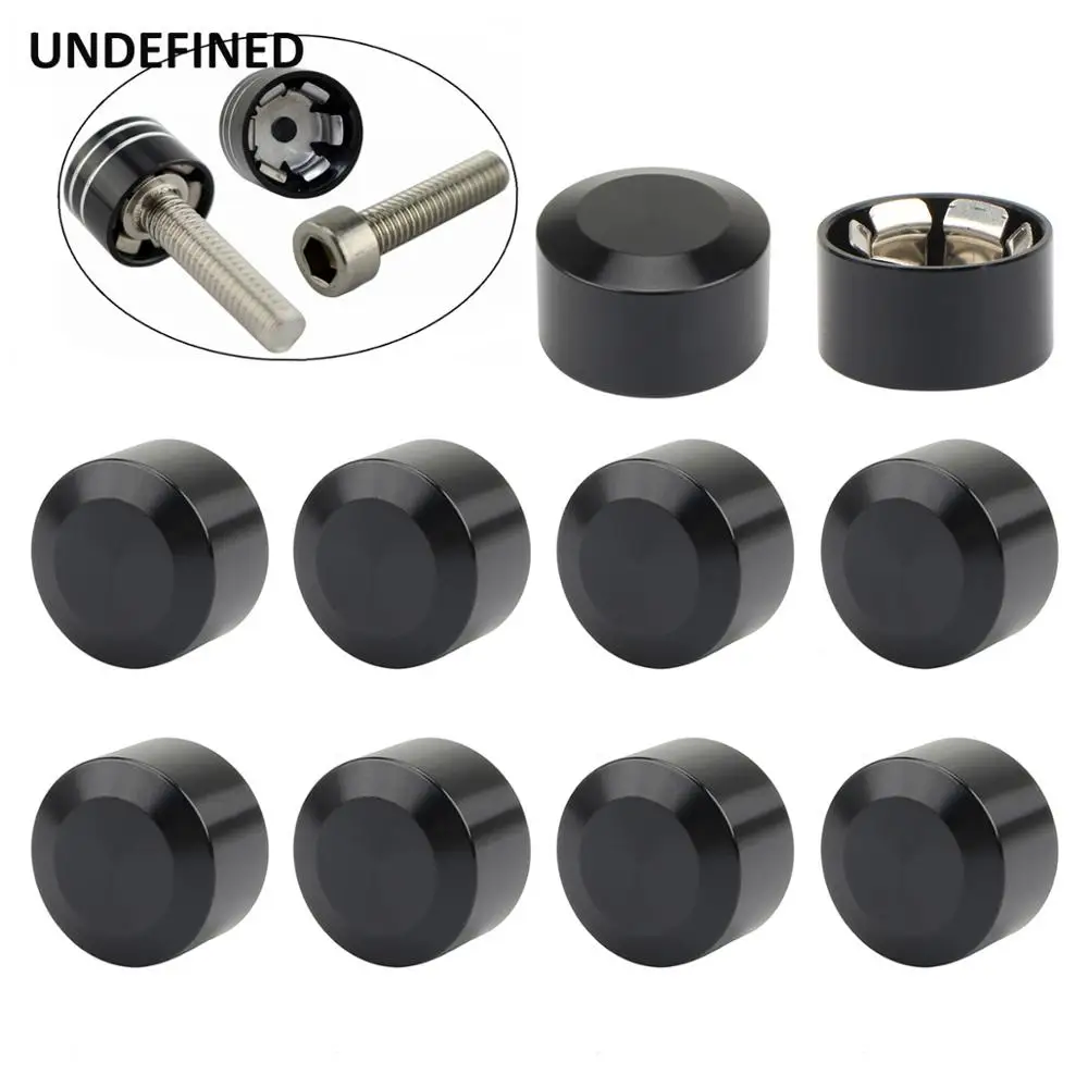 

10pcs Motorcycle Head Bolt Cover Schrauben Motor Bolts Cap Screw Covers For Harley Twin Cam Softail Dyna Sportster