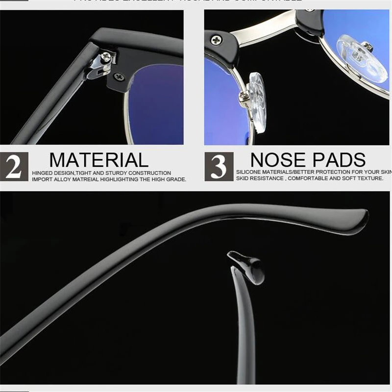 1.56 Aspheric Green Film Sun Photochromic Prescription Eyeglasses Anti Blue light Nearsighted Glasses Diopter  -0.5 -1 To -6.0