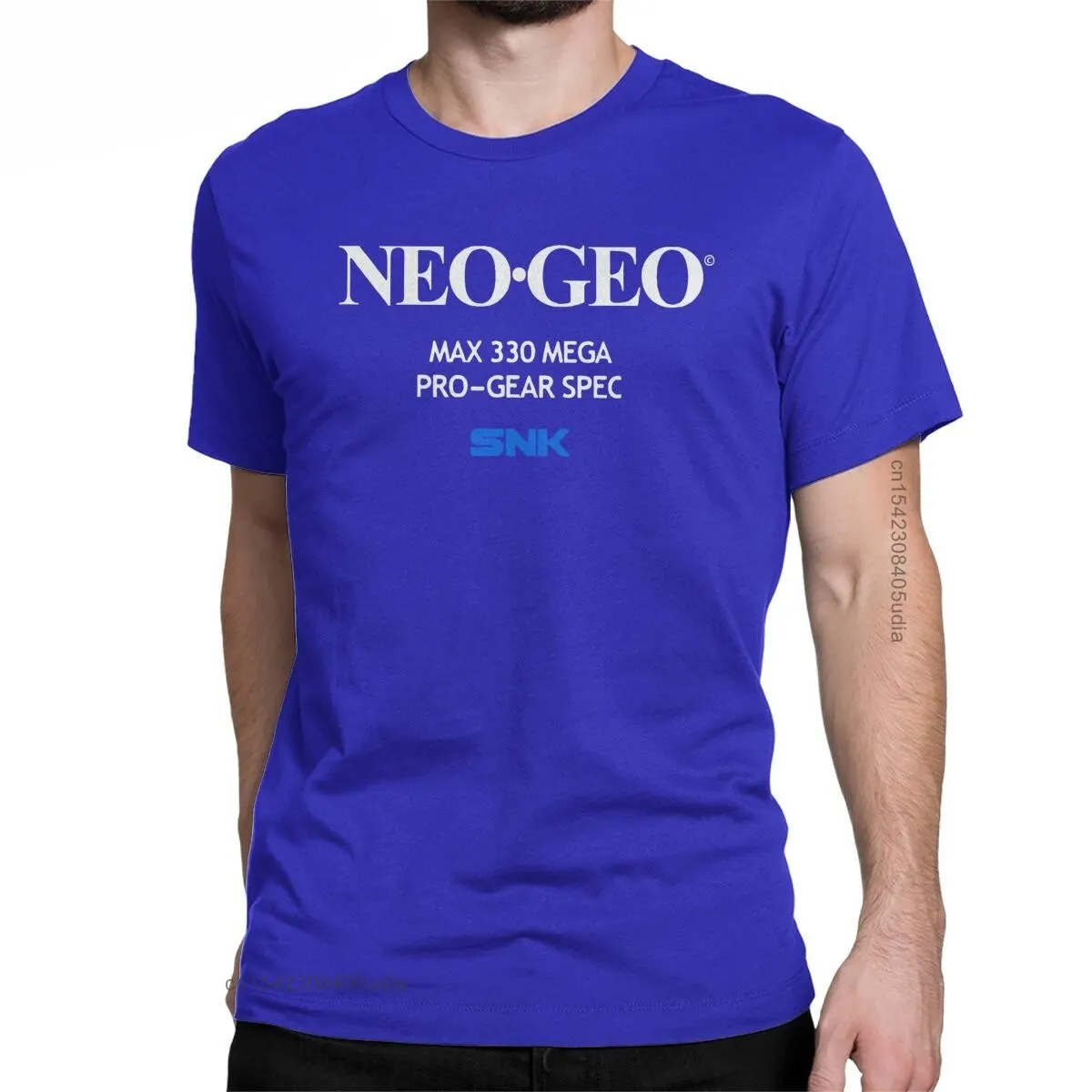 Funny Fatal Fury Neo Geo Startup Screen Tshirt Men Round Collar Cotton T Shirt Short Sleeve Tee Shirt for Men