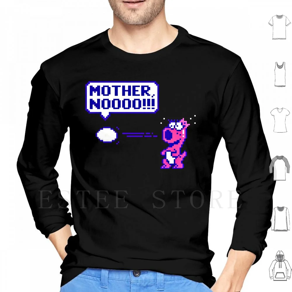 8 Bit Bear ( Mother Noooo!!! )-T Shirt Hoodie Long Sleeve 8bit Bear Family Computer Cute R2d2 C3po Bb8 Kylo Ren Rogue One