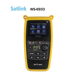 Original Satlink WS-6933 DVB-S2 Satfinder FTA C&KU Band Digital Satellite Finder 2.1 inch LCD Display DVB S2 Sat Meter WS 6933