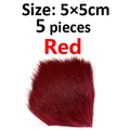 5 piezas rojas