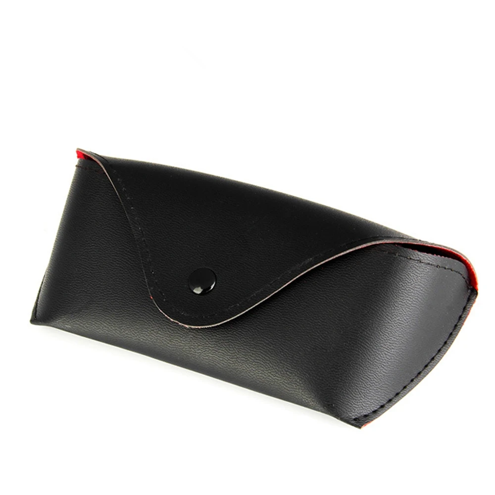 

2piece Fashion Men Women Portable Glasses Case Fastener PU Leather Fold able Glasses Box Durable large capacity Eyeglasses Case