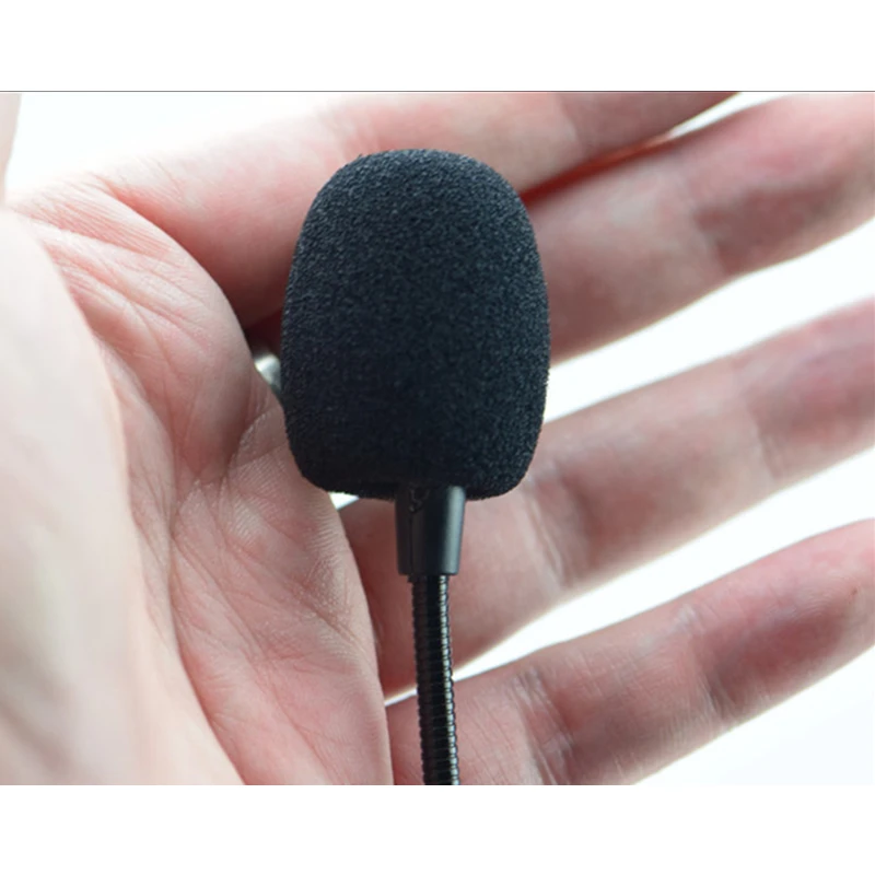 10Pcs Medium Mini Headset Microphone Mic Windscreens Foam Microphone Covers Black Color 33*27*15mm