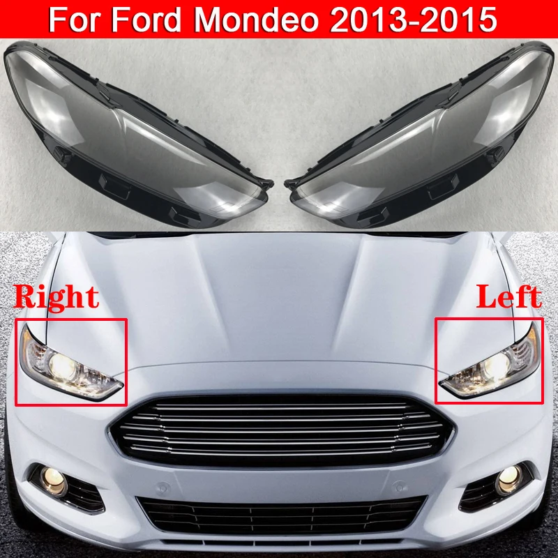 

Car Front Headlight Cover For Ford Mondeo 2013-2015 Auto Headlamp Lampshade Lampcover Head Lamp light glass Lens Shell Caps