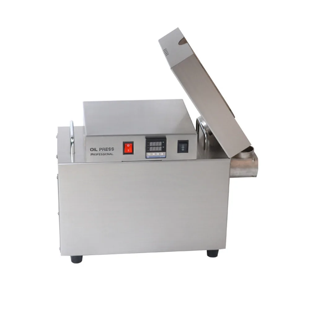 1500W Commercial Oil Presser Intelligent Stainless Steel Oil Pressing Machine Kitchen Appliances Peanut Oil Processing Equipment