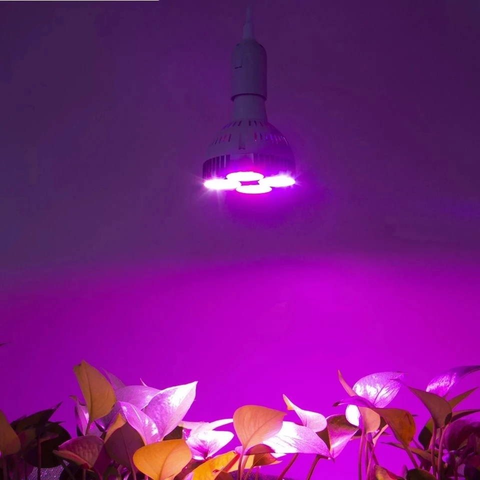 LED Plant Bulb 120W Full Spectrum Plant Growth Light 110V-220V E26 E27 Bulb Suitable For Indoor Seedling Flower PlantingTent Box